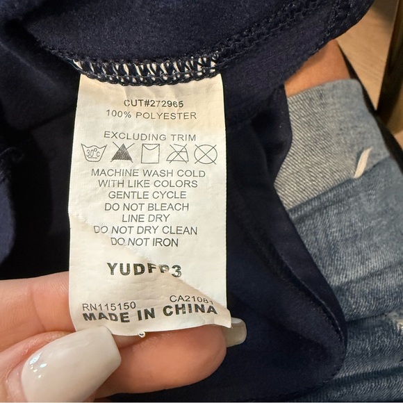 Rawlings Blue Long Sleeve Performance Tee - Picture 4 of 4